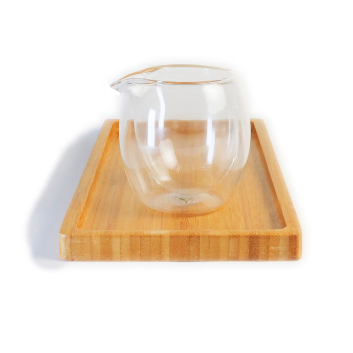 Small Double Wall Glass Tea Pitcher 小品玻璃茶海 （公道杯）